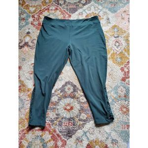 The Sweatshirt Project Green Capri Leggings Women's Size 3X